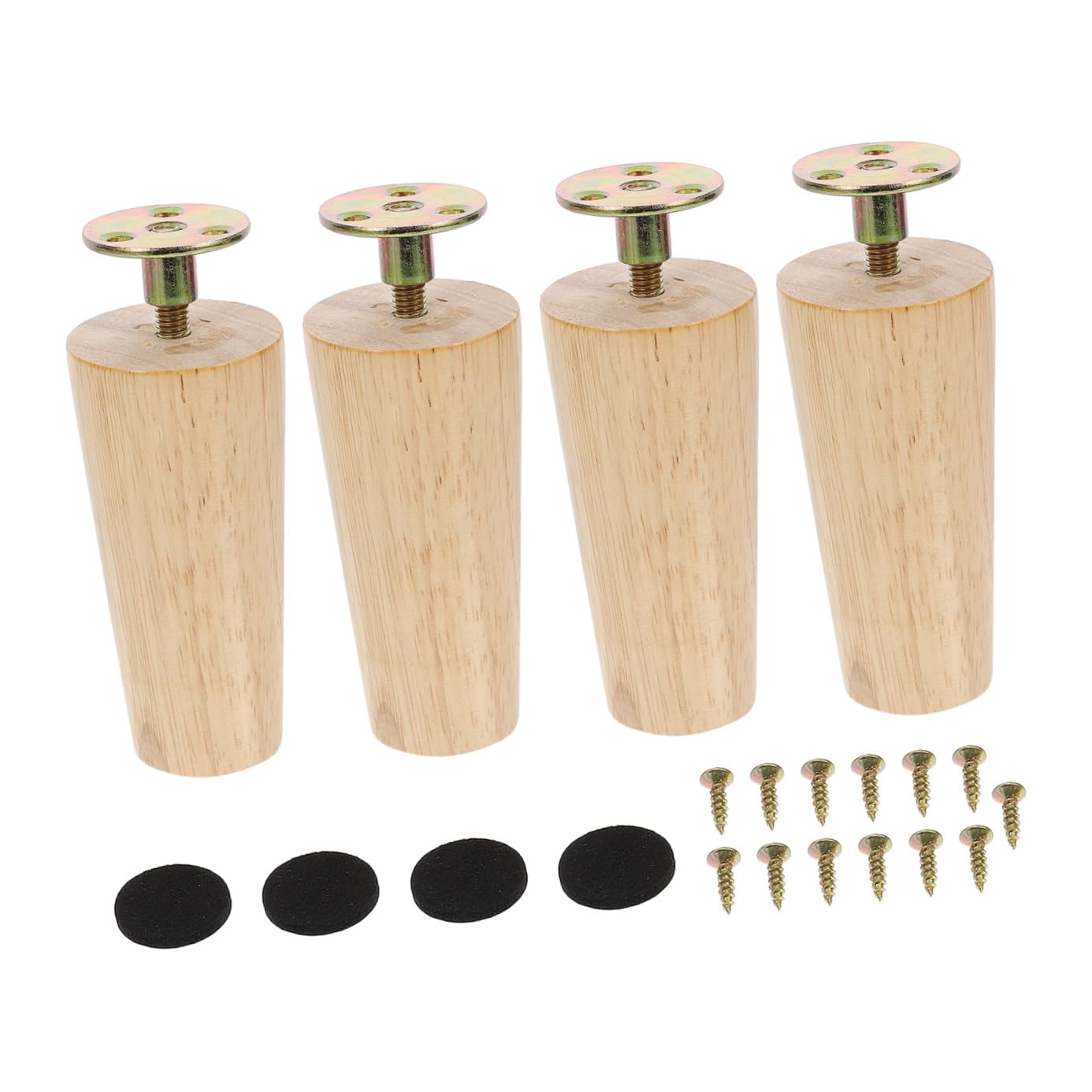 Pieds de meuble en bois synthétique pour table de salon moderne et chaleureuse