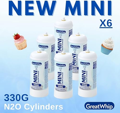 Miniatura 3 de GreatWhip Cargadores de crema batida, cilindro del cargador de la crema del látigo 11.64 oz, 1 cilindro