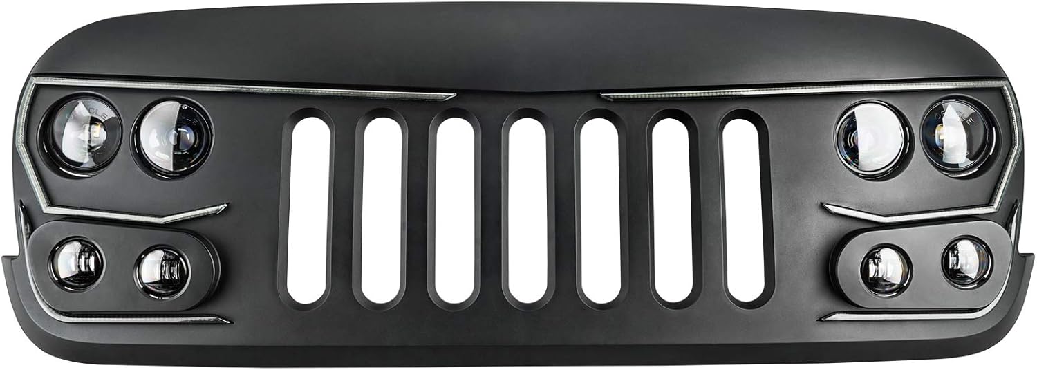ORACLE LIGHTING Vector Pro-Series LED Jeep Grill — Wrangler JK Compatible, Part # 5817-PRO