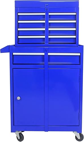 Miniatura 134 de Carro de herramientas de 4 cajones con ruedas, multifuncional, almacenamiento de herramientas, cajones, herramienta rodante, organizador