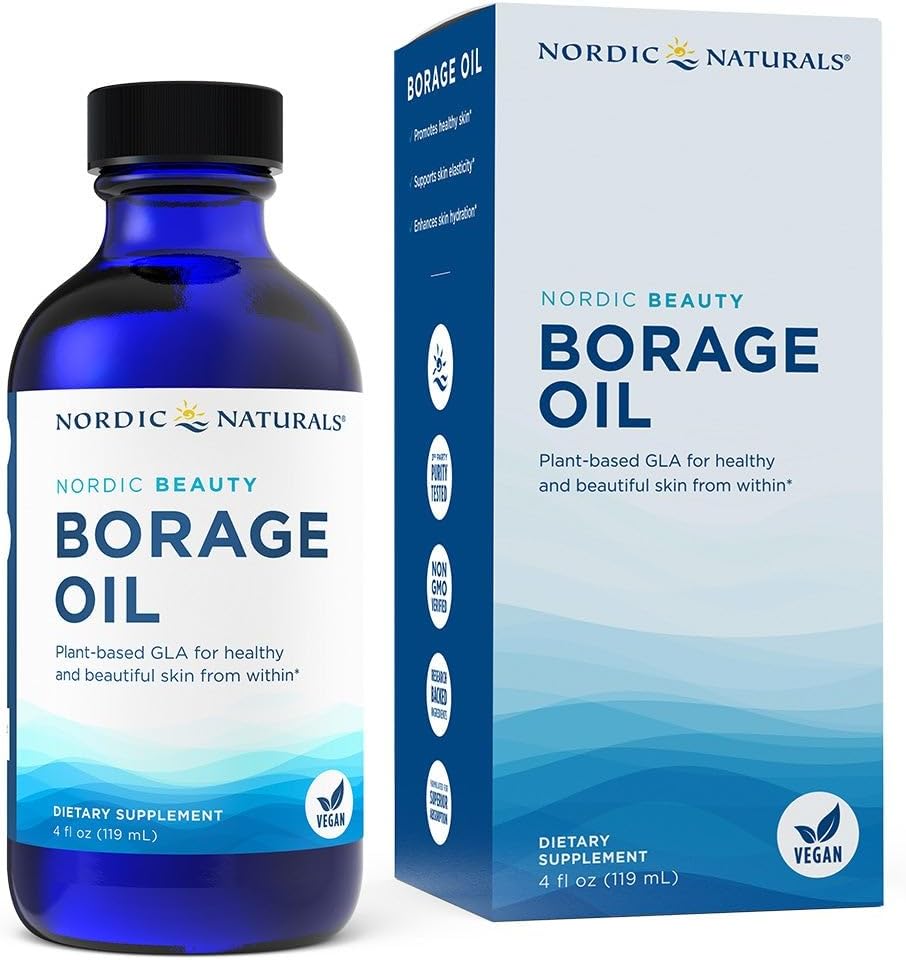 Nordic Naturals Gla Unflavored Vegetarian Borage Oil, 4oz
