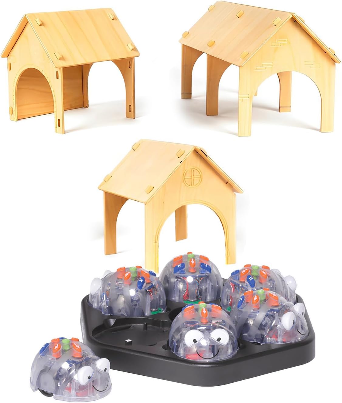 Early Years: Programmable See & Say 6-Blue Bots Floor Robotics Along with 3-Tunnels & Free Docking Station