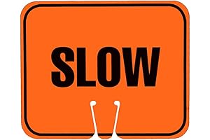 Cortina "SLOW TRAFFIC" Plastic Cone Sign