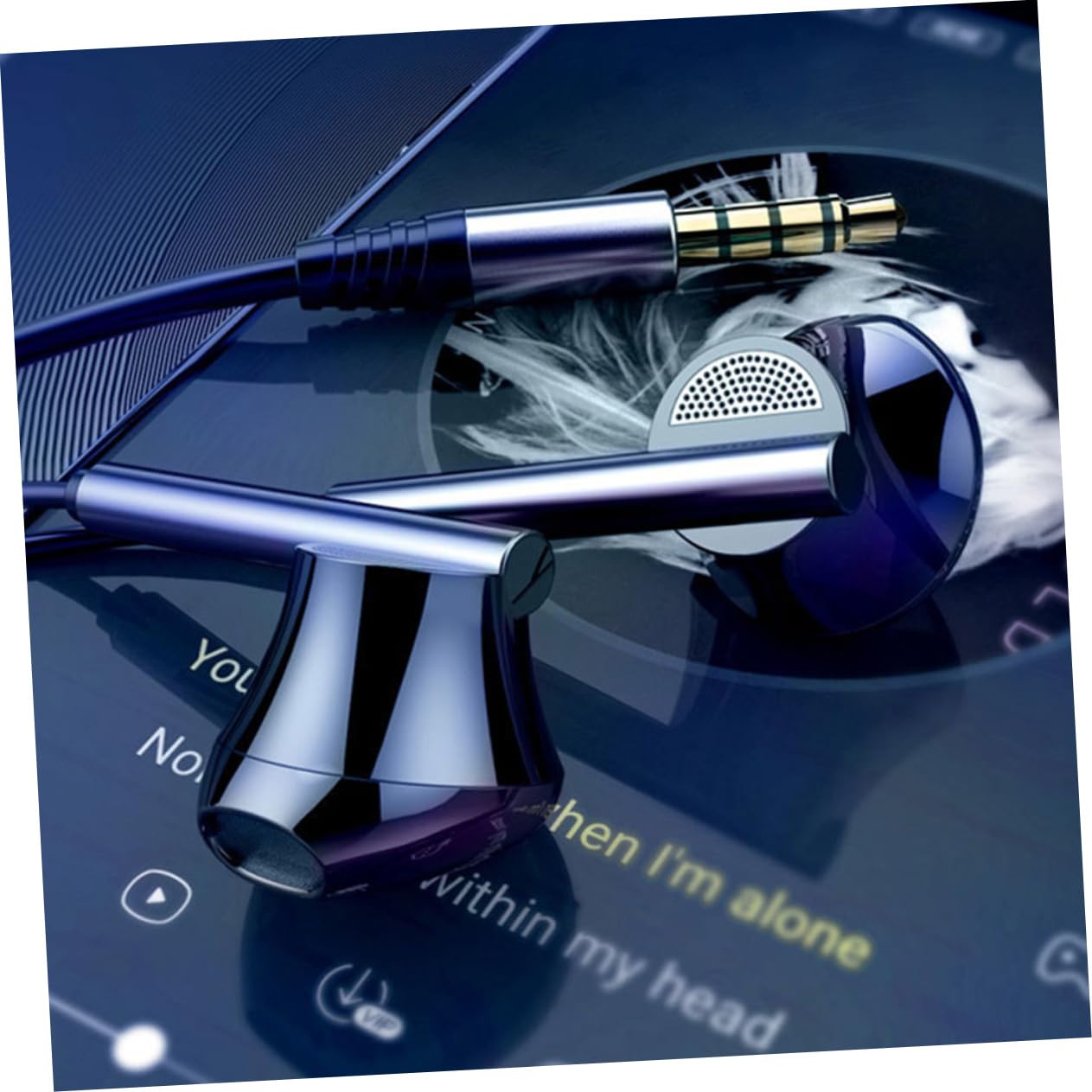 Uonlytech 3pezzi Cuffie In-ear Metalliche Con Microfono Auricolari Gaming Basso Profondo Compatibili Smartphone Design Ergonomico Per Comfort Estremo Cavo Resistente Nero
