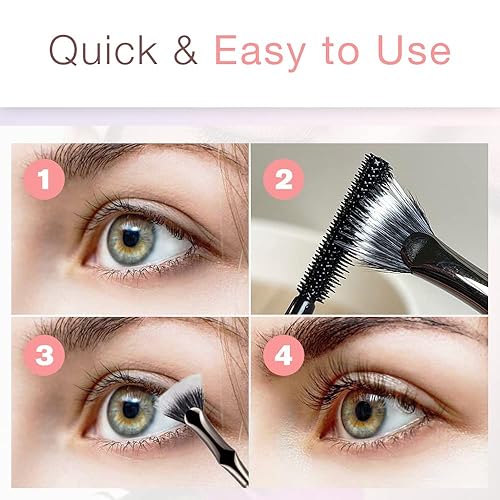 Miniatura 5 de Cepillo de pestañas festoneado de ángulo plegable, cepillo de pestañas 2024, cepillo para cejas y pestañas, cepillo de pestañas en forma de abanico