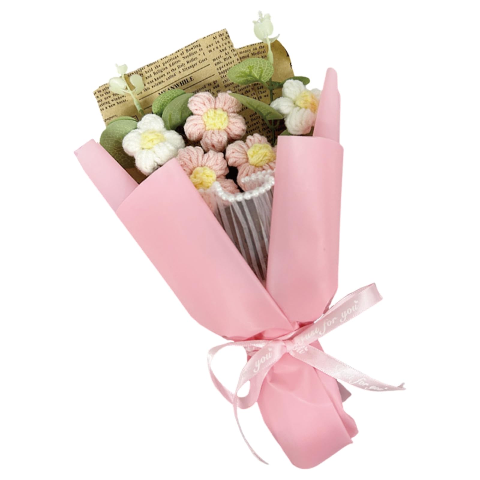 Amazon｜キューフラ(Q-FLA) ニットフラワー ニットブーケ 花束 PK