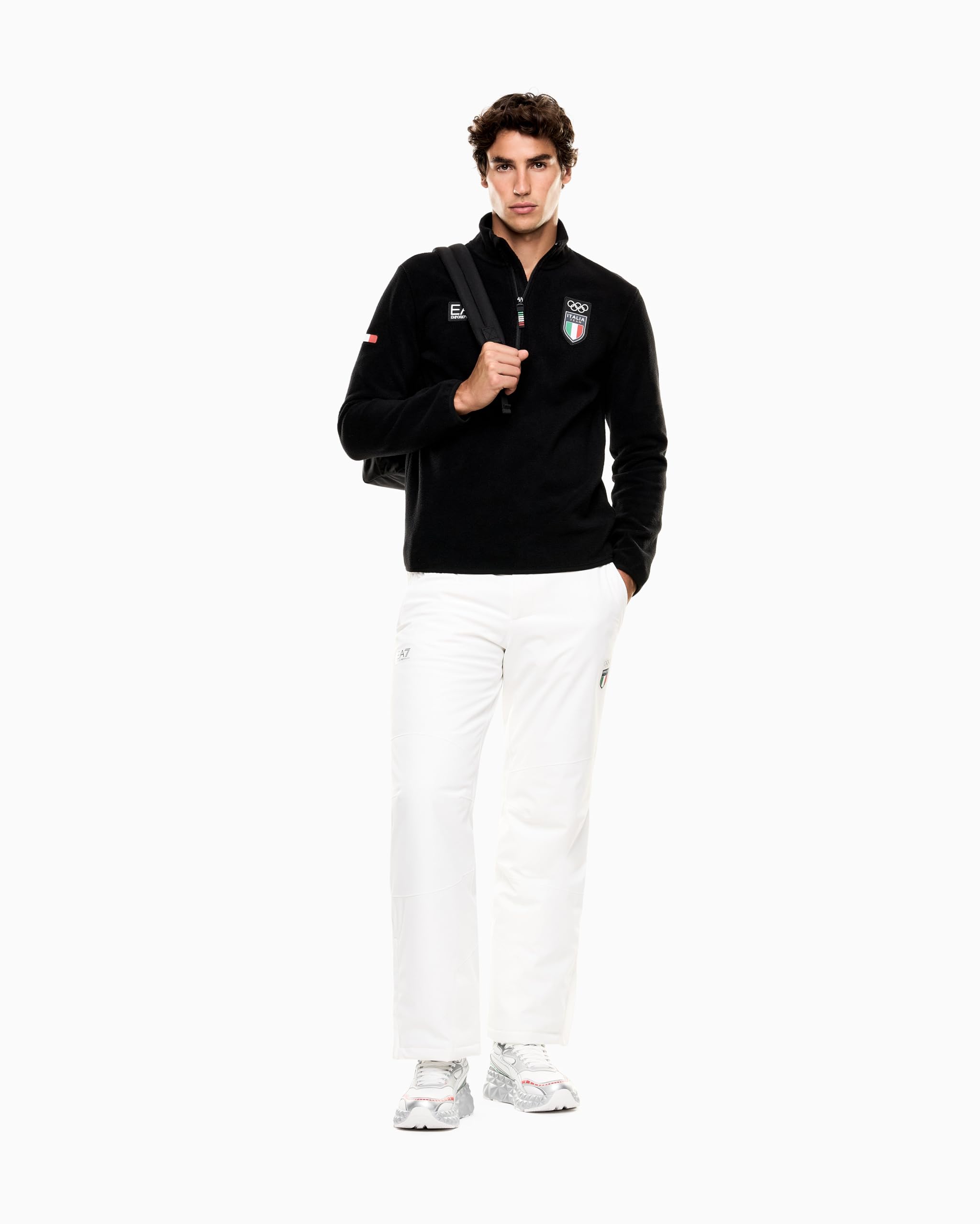 Emporio Armani EA7 Italia Team Olimpiadi 2026 Polar Fleece Pile tecnico da sci Uomo