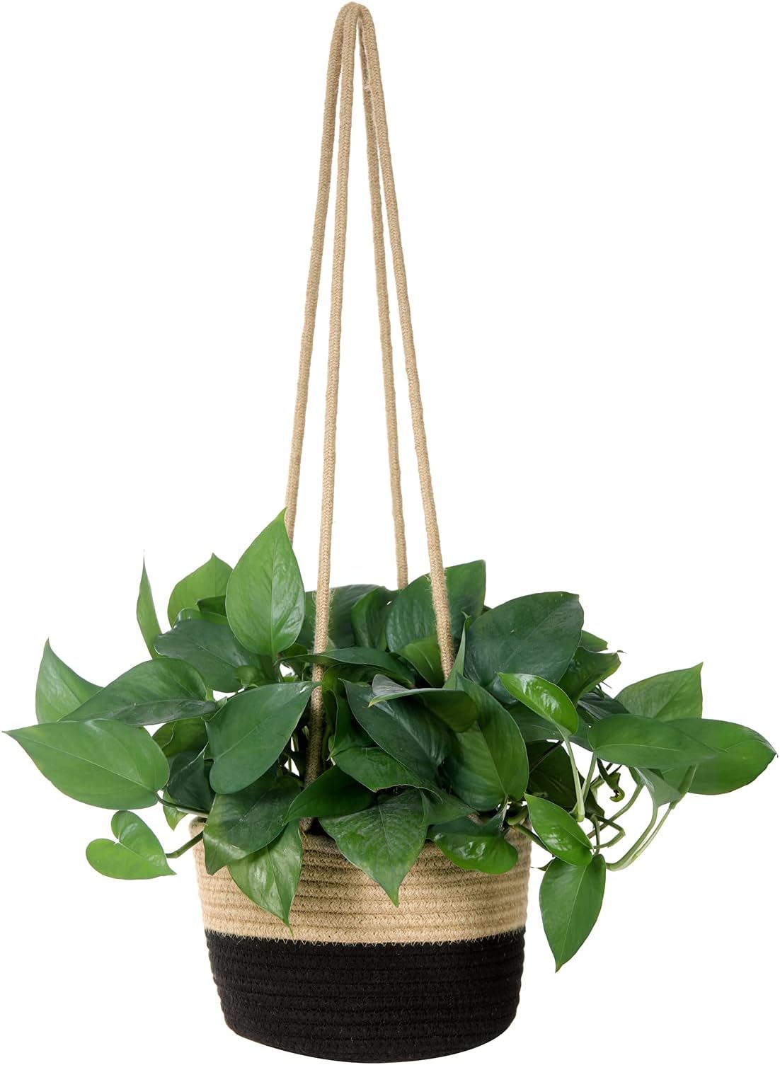 RUIZHIXUAN Hanging Planter Basket Jute Rope Woven Plant Hangers Indoor Hangin...