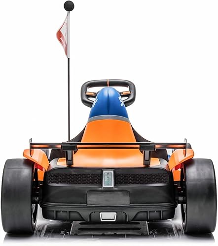 Miniatura 4 de Best Ride On Cars McLaren GoKart de 24 V con licencia oficial para edades de 6 años en adelante, Go Kart eléctrico con volante, modos de conducción