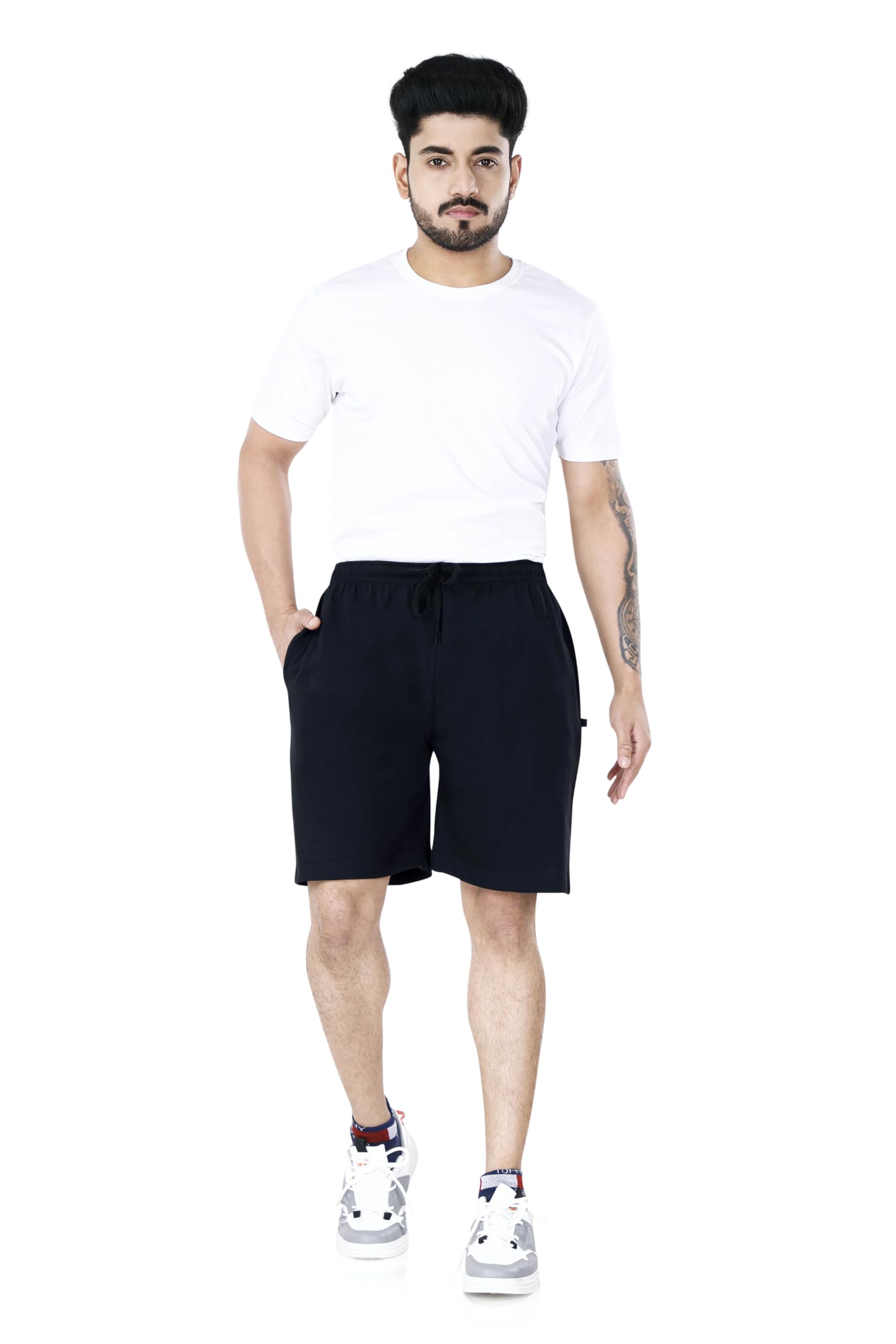 neo garments Men's Cotton Regular Casual Short Pant with (Zip on Pockets)-picture-29