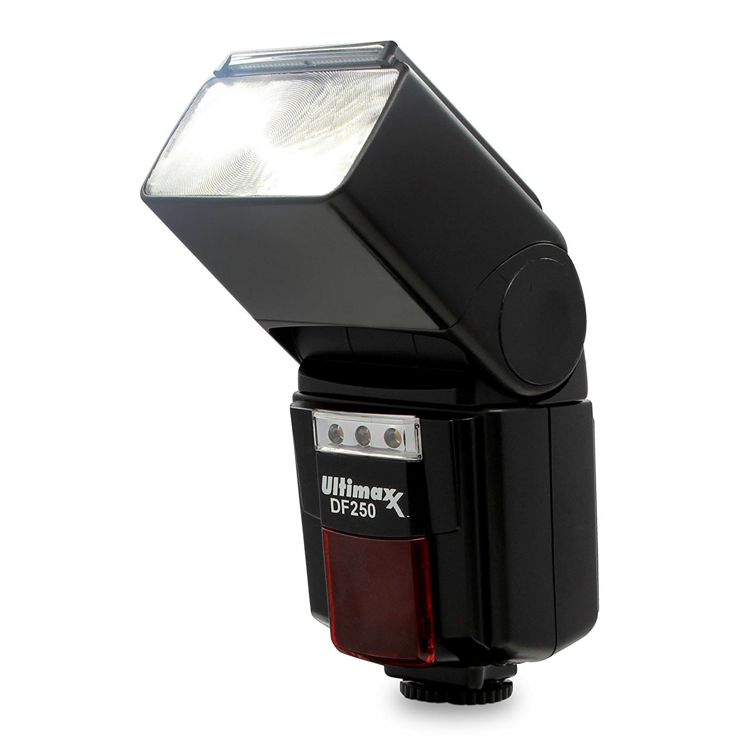 Ultimaxx High Power Automatic Flash with LED Light for Canon Nikon Pentax Samsung Fujifilm Olympus Panasonic Sigma Minolta Leica Ricoh DSLR Cameras and Digital Cameras