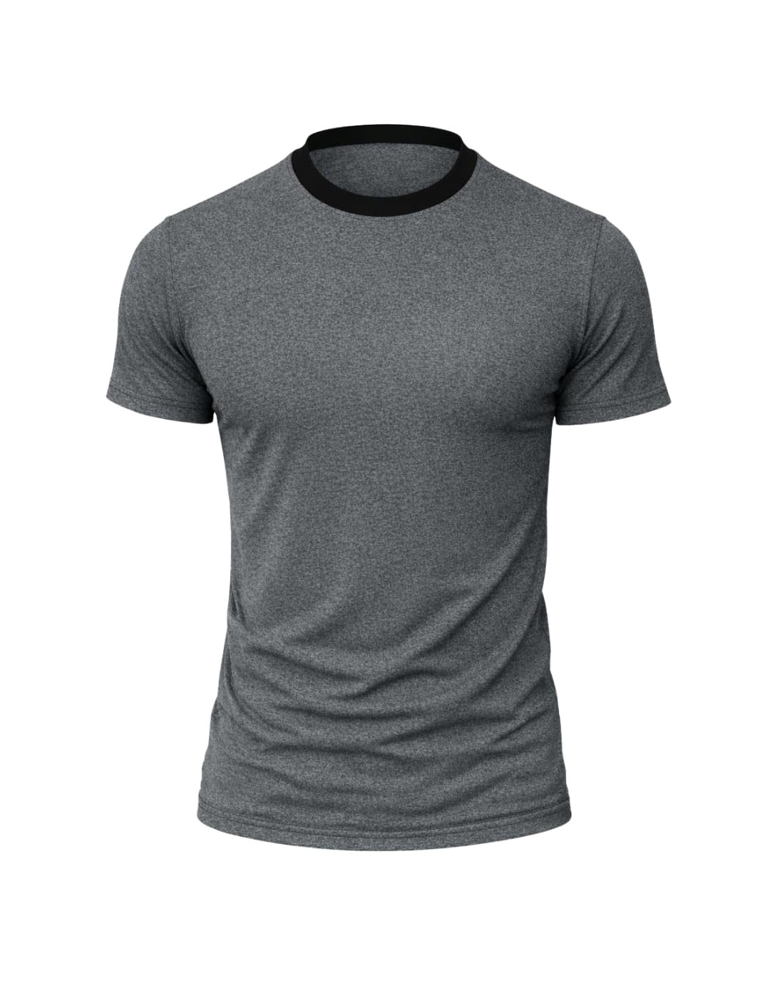 Men’s Solid Gym T-Shirt | Slim Fit Gym & Training Tee | Breathable Stretch Fabric | Round Neck Sports Wear for Workout-image-26