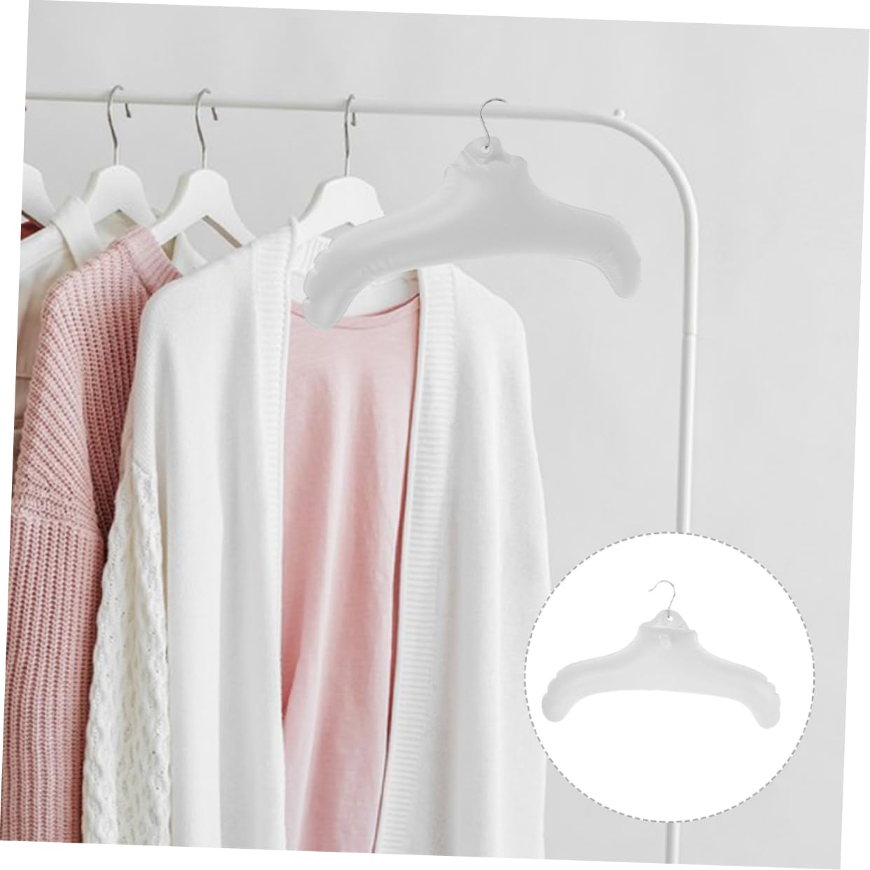 5 Set Gruccia Gonfiabile Grucce Per Pantaloni Girevole Appendiabiti Gonfiabile Appendiabiti Pieghevole Piccoli e Da Viaggio i Ferro Da Stiro 2 Pezzi * 5 Warmhm