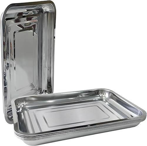 Bandejas de metal inoxidable, bandeja de transporte de semillas de acero inoxidable para bandeja de enchufe de 54 celdas, macetas de plántulas de