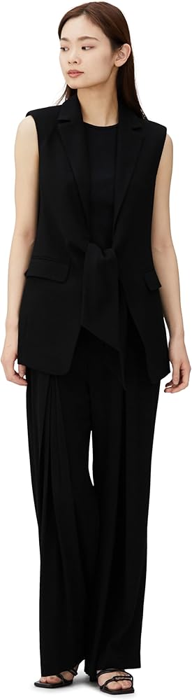 ダブルスタンダードクロージング　ソブ　ジョーゼット ノースリーブジレ　38サイズ Amazon | [ダブルスタンダードクロージング] Sov.ジョーゼット