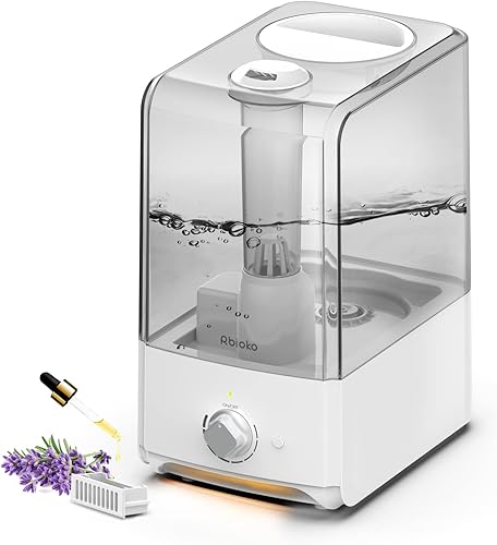 Rbioko Humidificadores para habitación grande y dormitorio (6.5L), vaporizador ultrasónico de niebla fría para bebés en toda la casa, humedad