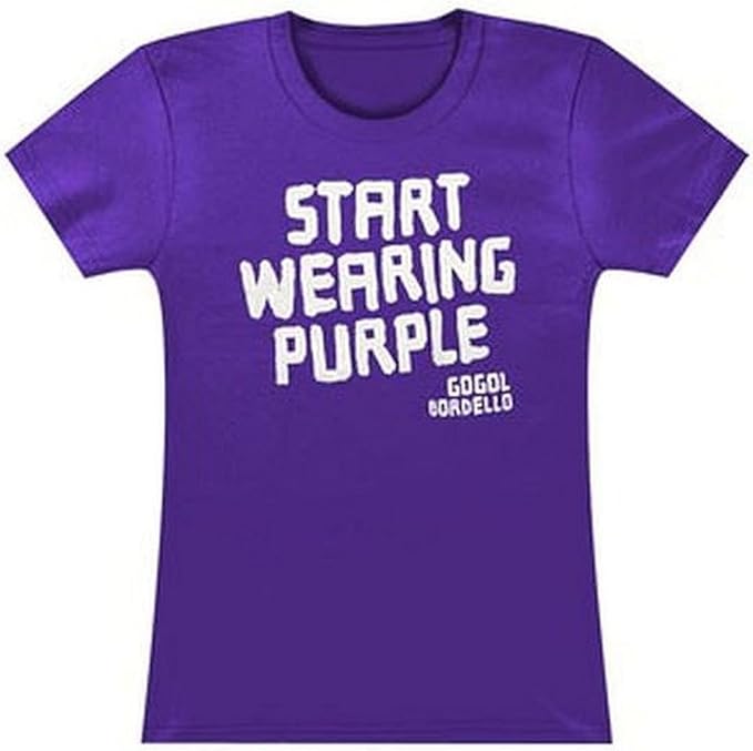 Ill Rock Merch Gogol Bordello Start Wearing Purple Junior Women S T Shirt X Large Amazon Co Uk Clothing