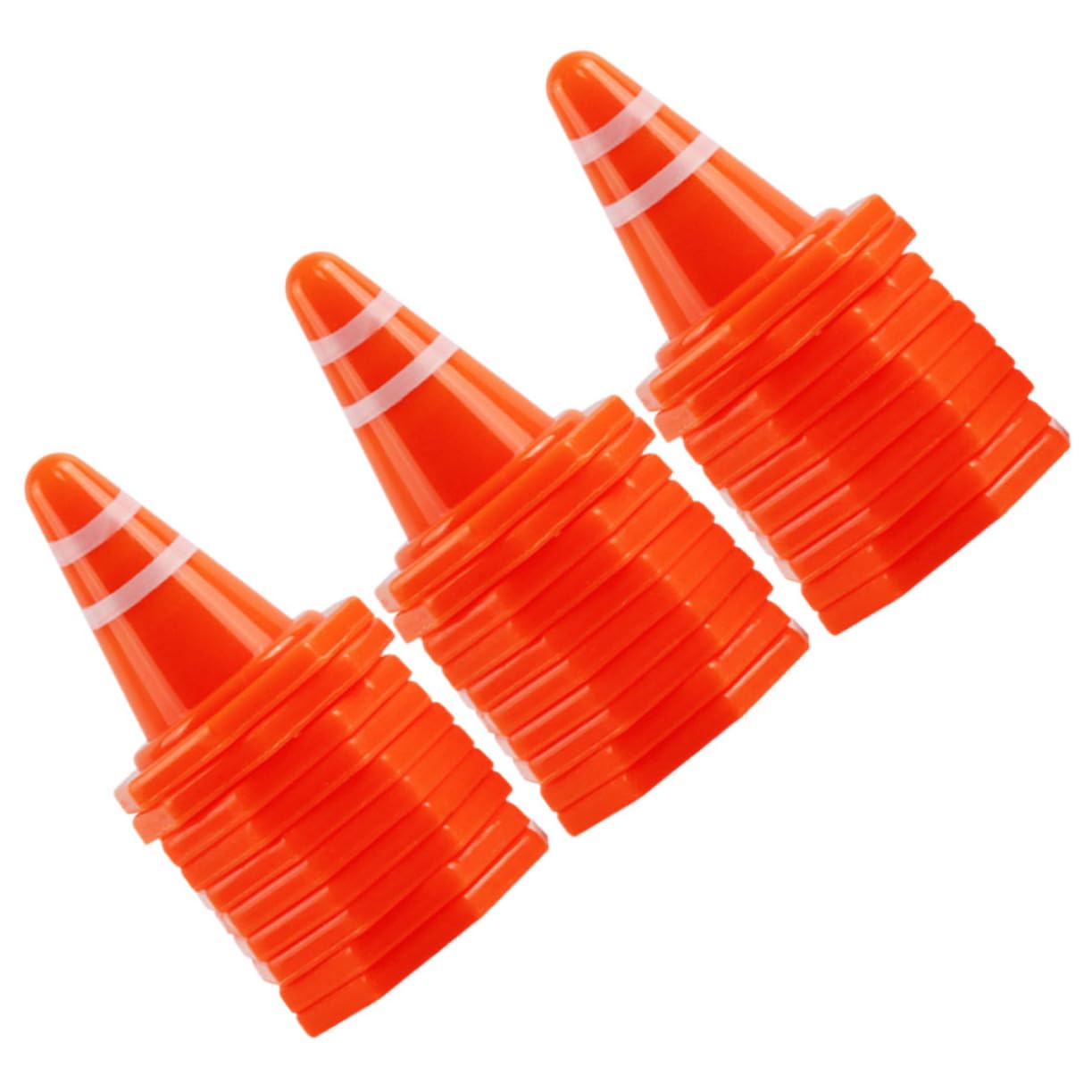 balacoo Construction Traffic Sign Toys 50pcs Mini Cones Cones Obstacle Course Road Sign Toy for Boys and Girls