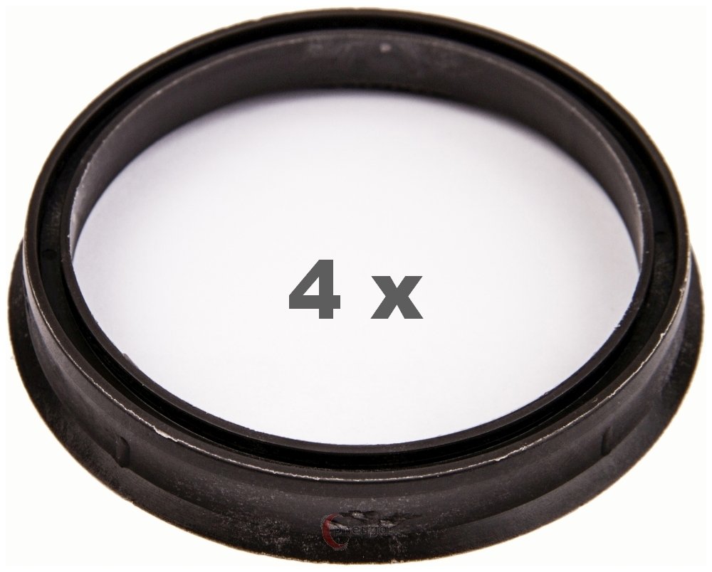 Pneugo! 4 Anelli Di Centraggio Per Cerchi In Alluminio: Da 71.6mm A 67.1mm - Qualità Made In Germany - 2