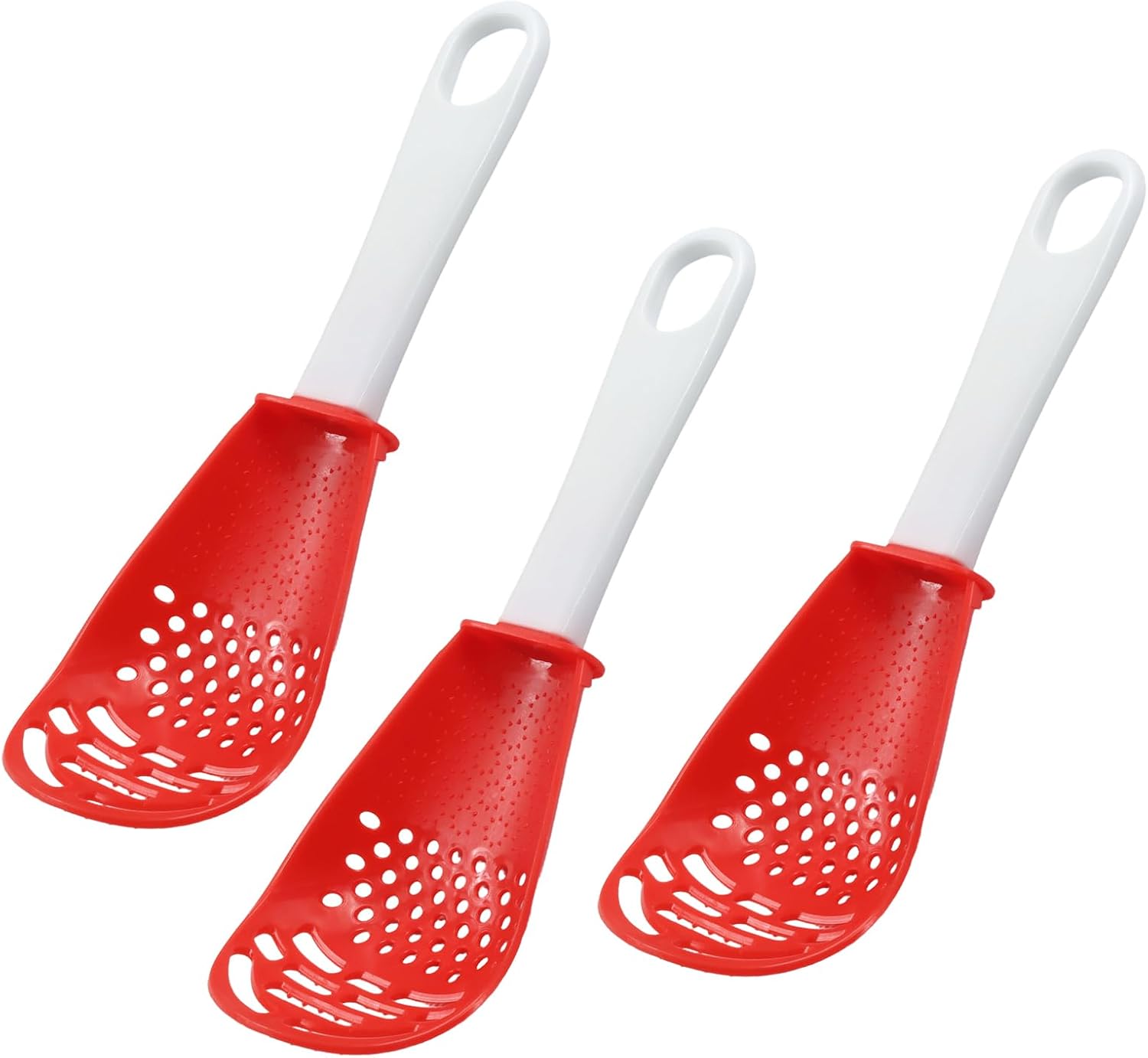 3Pcs Multifunctional Kitchen Spoons, Red