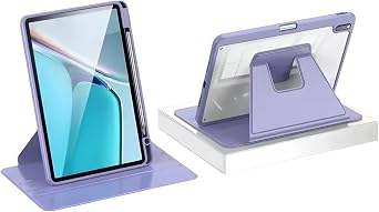 Case Compatible with Huawei 2025 Matepad Pro 12.2 Inch 720 Rotation Shockproof Hard Acrylic CoverPurple