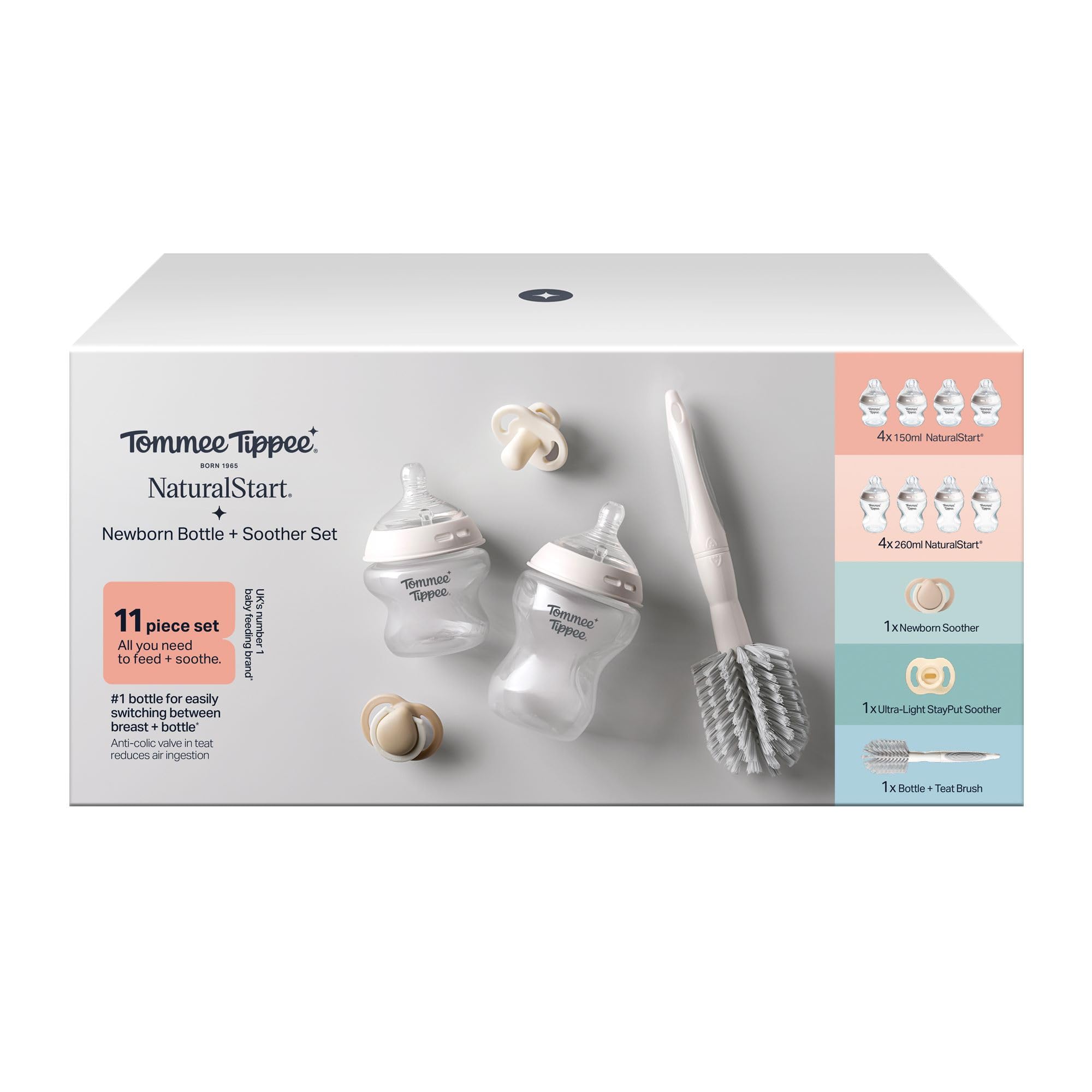 Image secondaire de Coffret Biberons et Sucettes Natural Start Tommee Tippee - 11 Accessoires pour Nouveau-nés