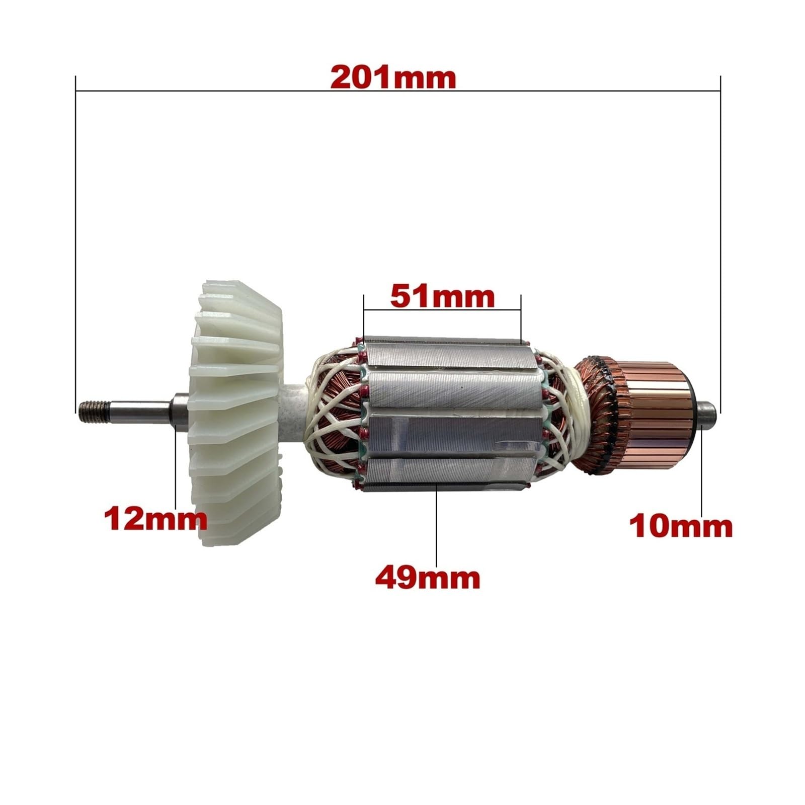 Piezas De Repuesto For Amoladora Angular De Campo, Estator, Rotor De Armadura, CA 220V 240V,(Compatible Con MAKITA GA9050 GA7050 517853-5)