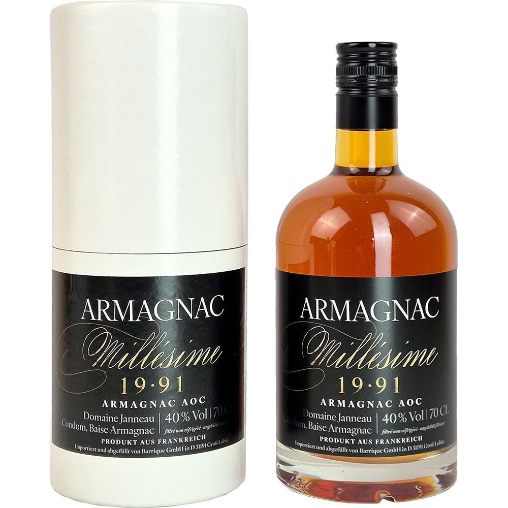 Armagnac Jahrgang 1991 Armagnac AC XO Millésime Vegan Janneau Grand Armagnac Frankreich 700ml-Fl