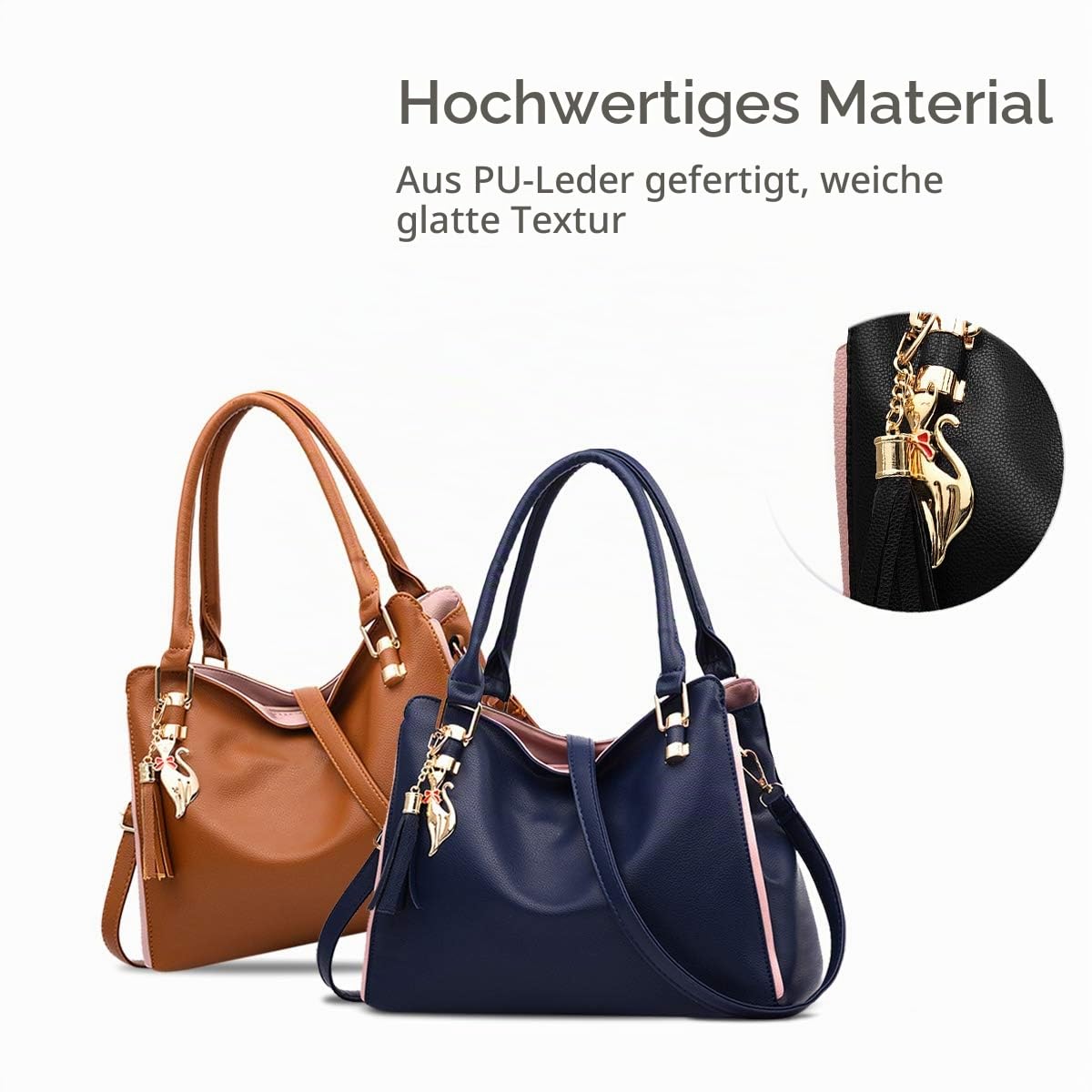 NICOLE&DORIS Damen Schultertasche Mode Handtaschen Hobos und Umhängetaschen für Frauen Groß Tragetasche