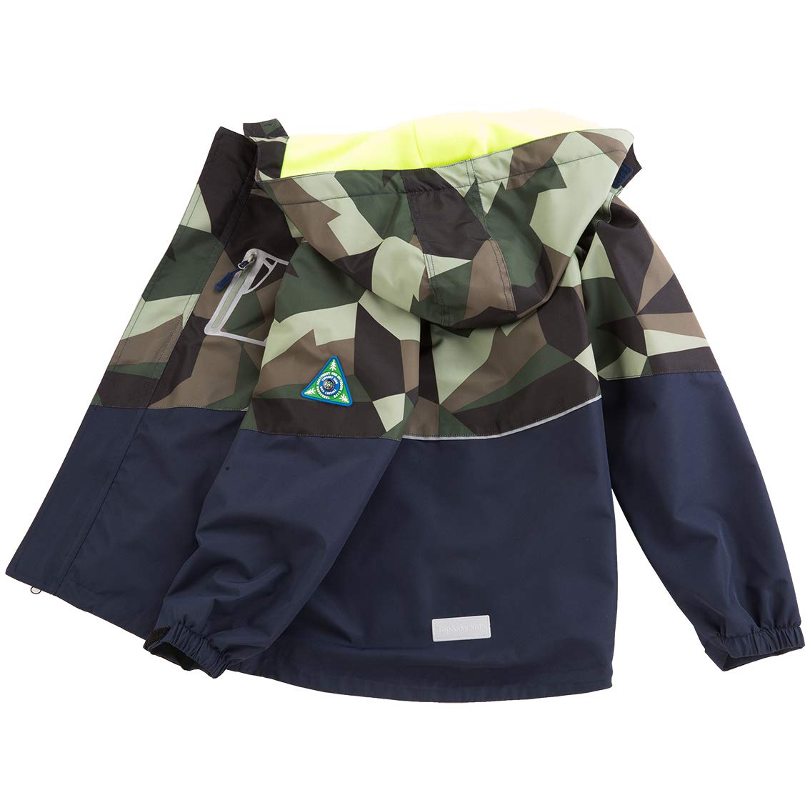Coupe Vent Imperméable Doublé Polaire Garçon Camouflage