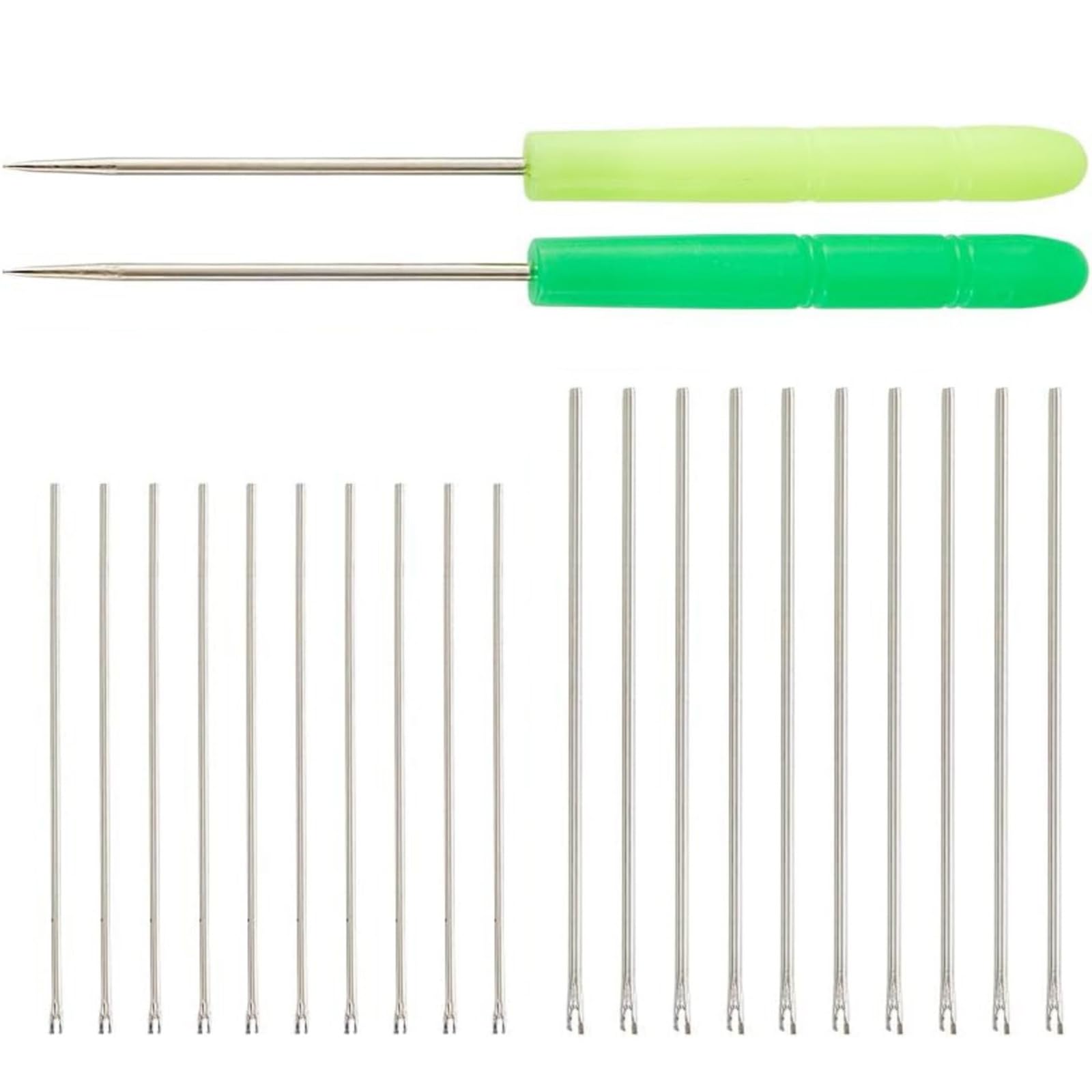 DELEBA Doll Hair Implant Tool Set with Colorful Awls Multipurpose Doll Hair Styling Tool for Handmade Craft and Wigs Making