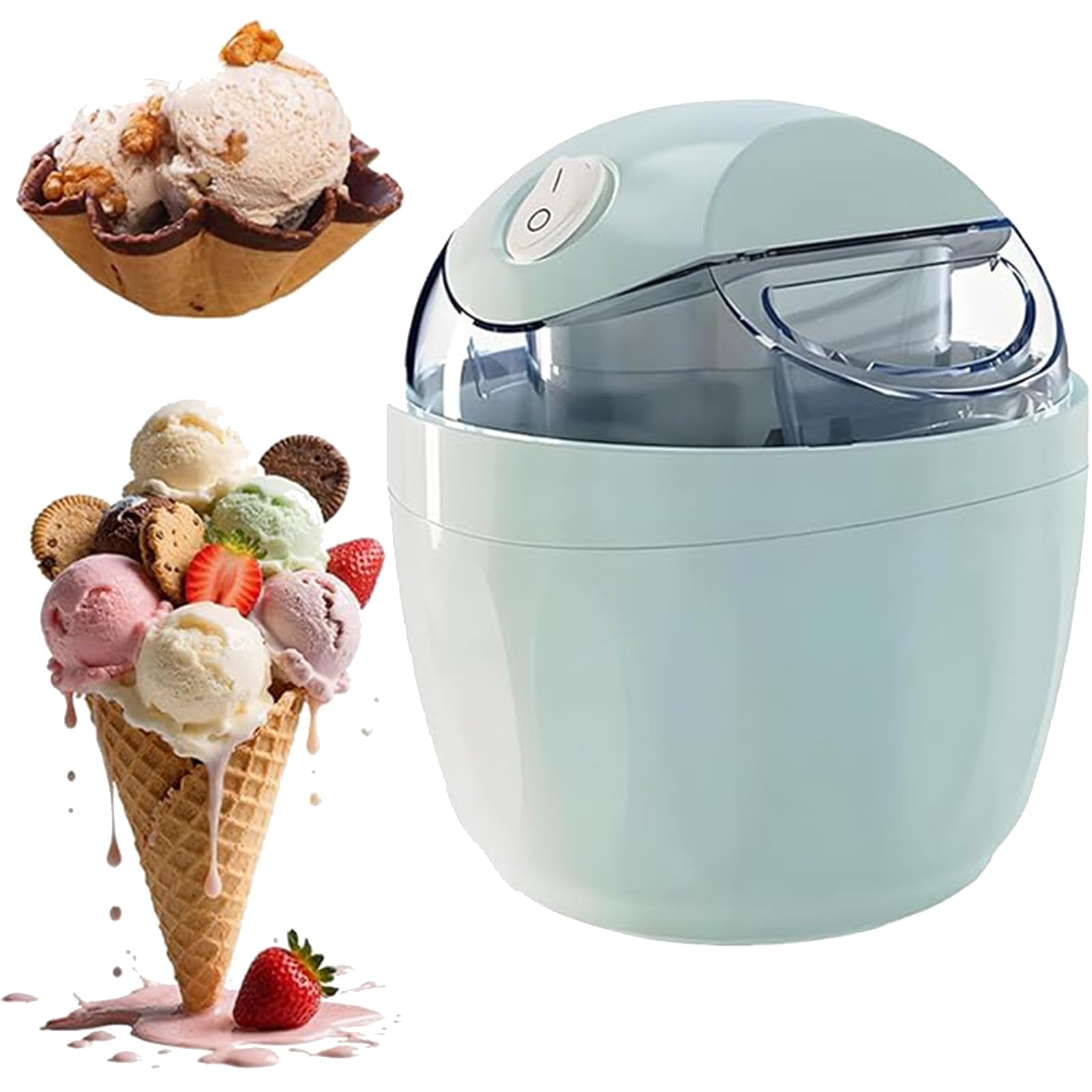 Heladera Doméstica Compacta Sorbetes Helados Caseros Miniheladera Helado Suave Yogur Helado Incluye Recetario