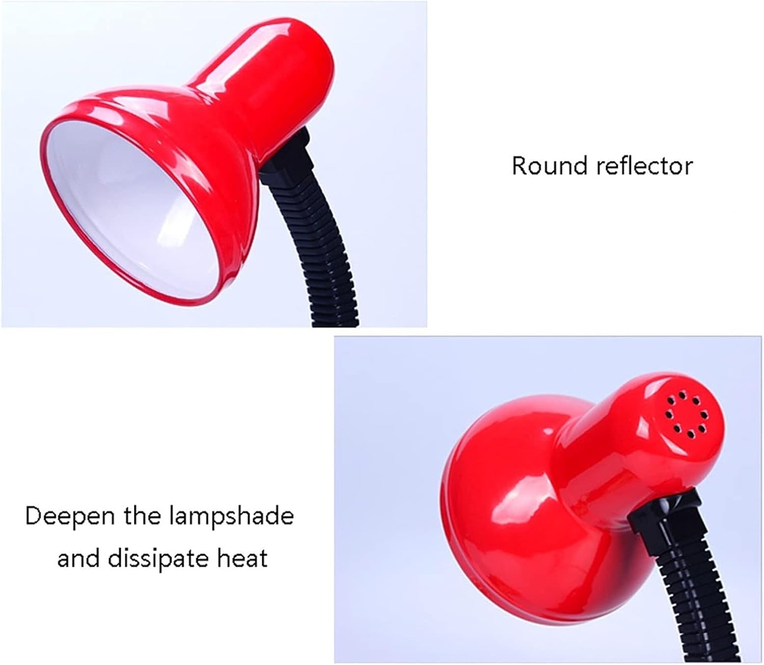 YYDS Desk lamp Eye Protection Desk Lamp Student College Dorm Desk Work Study Bedroom Bedside Office Reading E27 Desk Lamp with Clamp Desk Light (Color : Green)