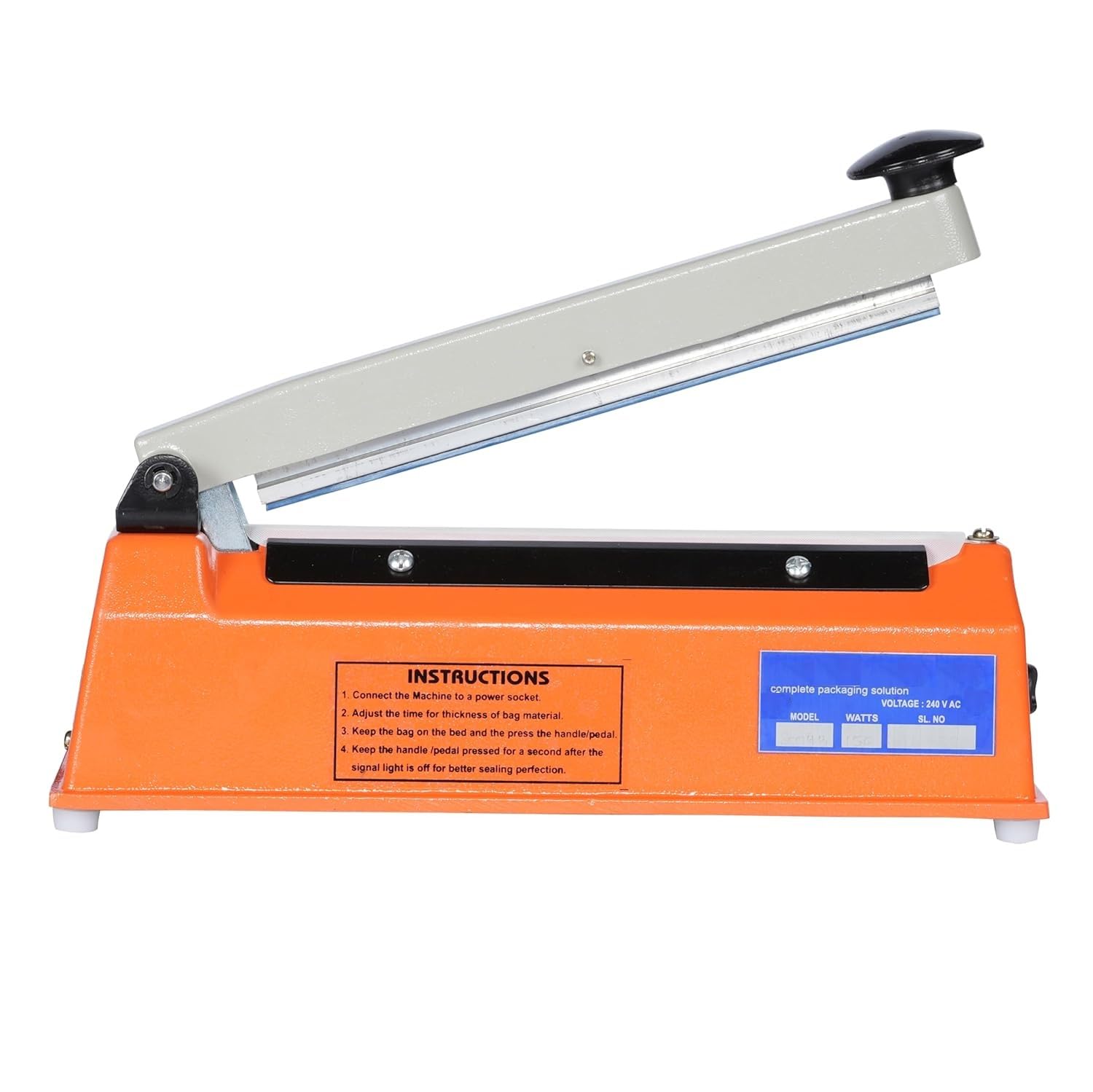 BLUMARK Impulse Type Hand Sealer Machine for Silver LD PP HM & Laminated Pouches | Manual Heat Sealing Machine | Plastic Pouch Packing Sealer | Portable Bag Sealing Machine | Pack of 1 (12 Inch)-image-39