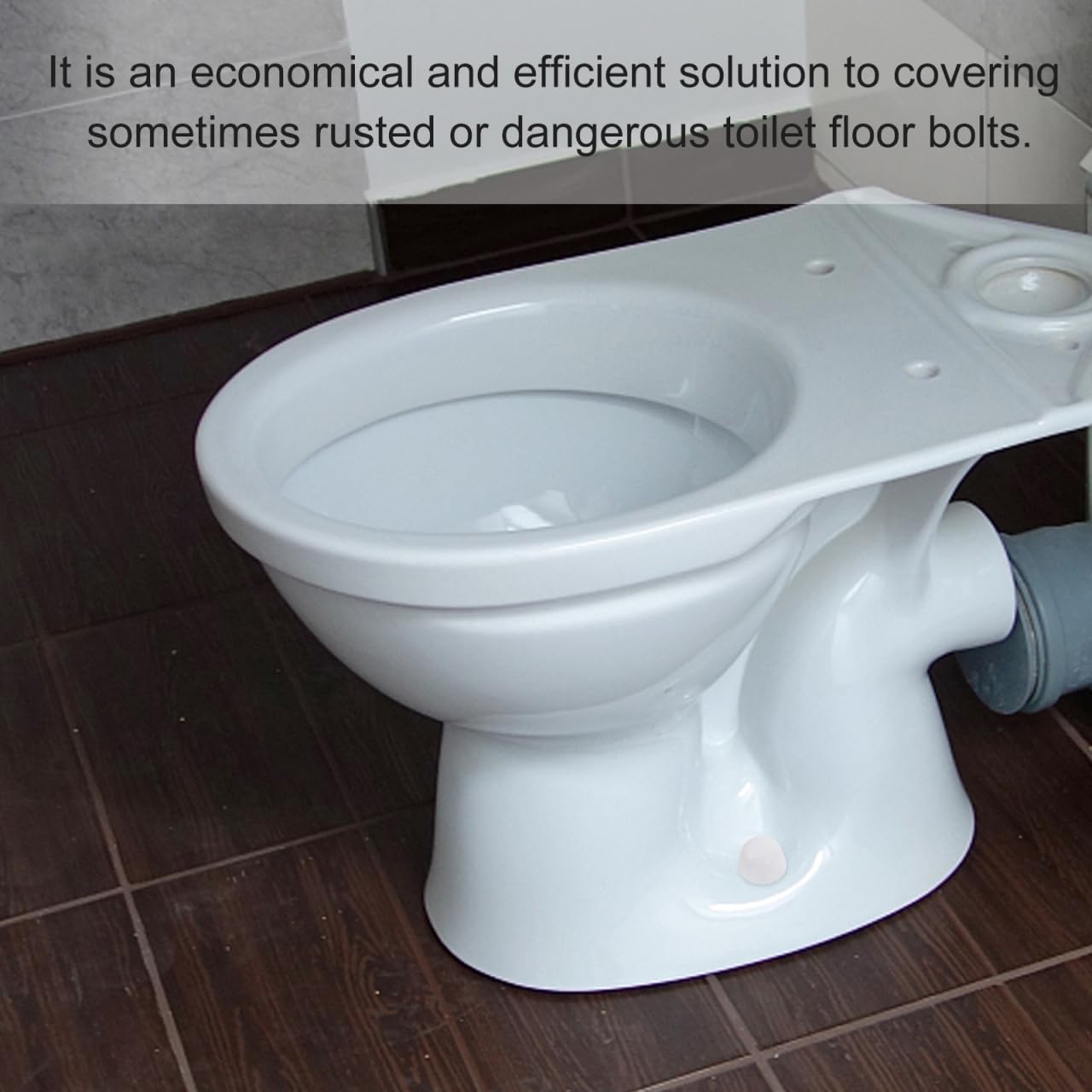HOMSFOU Wc Schraubenkappen Set 4 Paar Toilettenbolzen Abdeckkappen Aus Kunststoff Universal Toilettenschüssel Installation Zubehör Zur Verdeckung Von Befestigungen Und Als Ersatz Für Abgenutzte Kappen