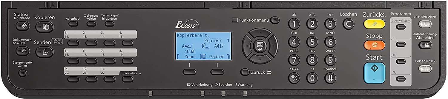 Kyocera Klimaschutz-System Ecosys M2040dn SW Multifunktionsdrucker Schwarz-Weiß. Drucken, Kopieren, Scannen. Inkl. Mobile-Print-Funktion
