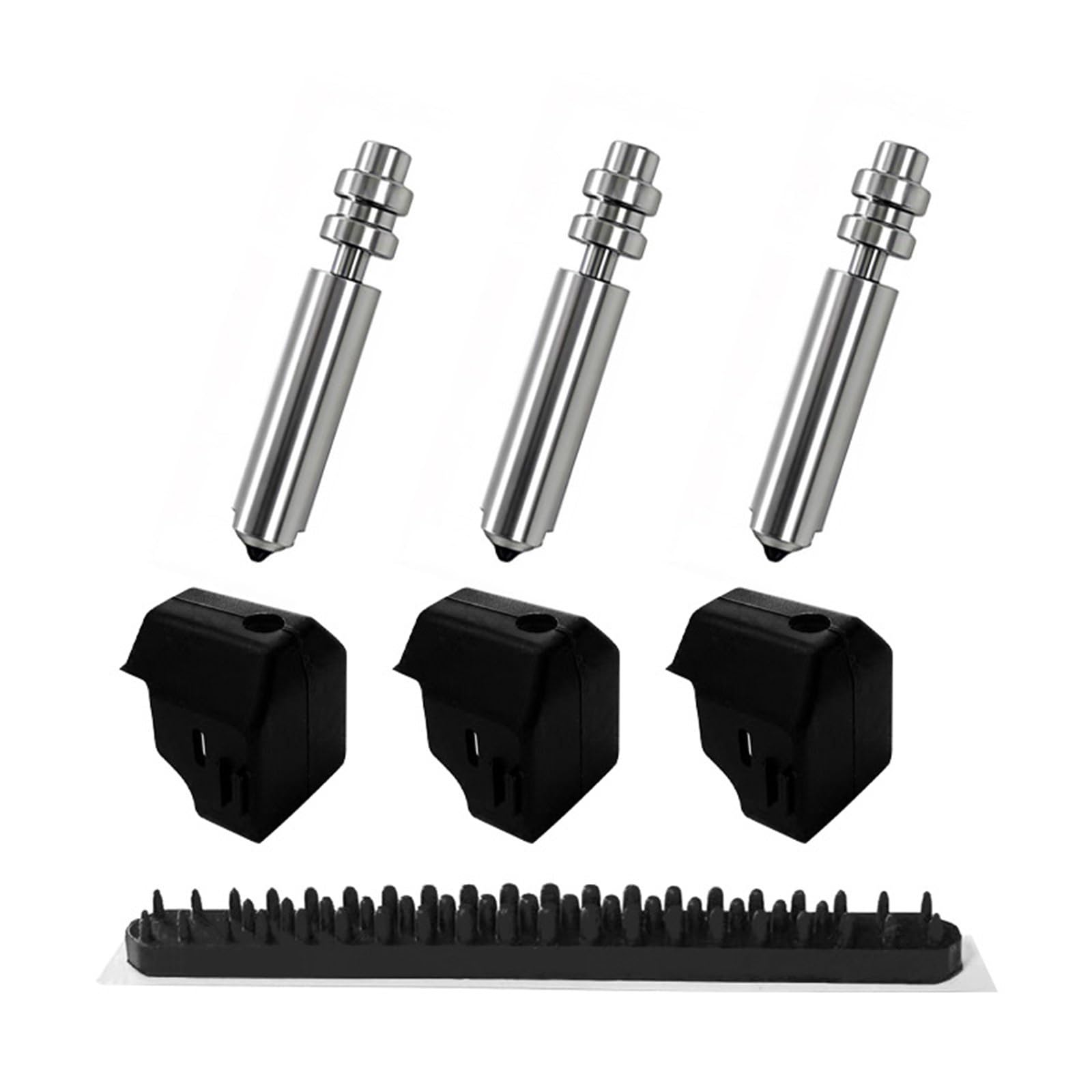 3PCS 0, 4 mm Düse aus gehärtetem Stahl mit Silikonabdeckung für 3D Drucker auszutauschen