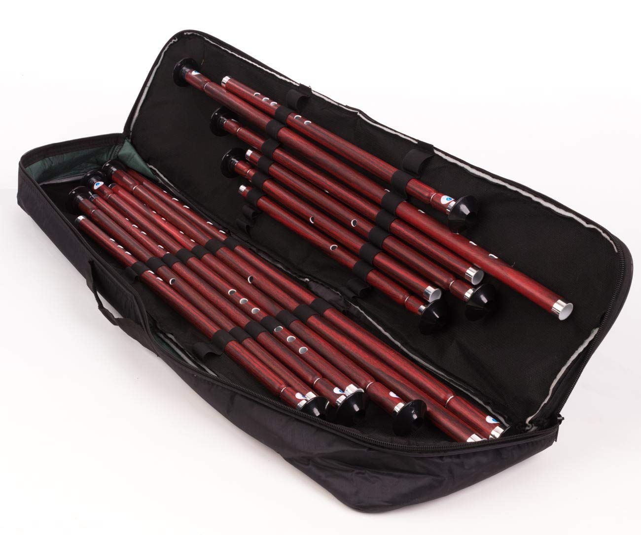 Set completo di 13 accordatura Ney 440HZ in plastica PVC di qualità con custodia morbida