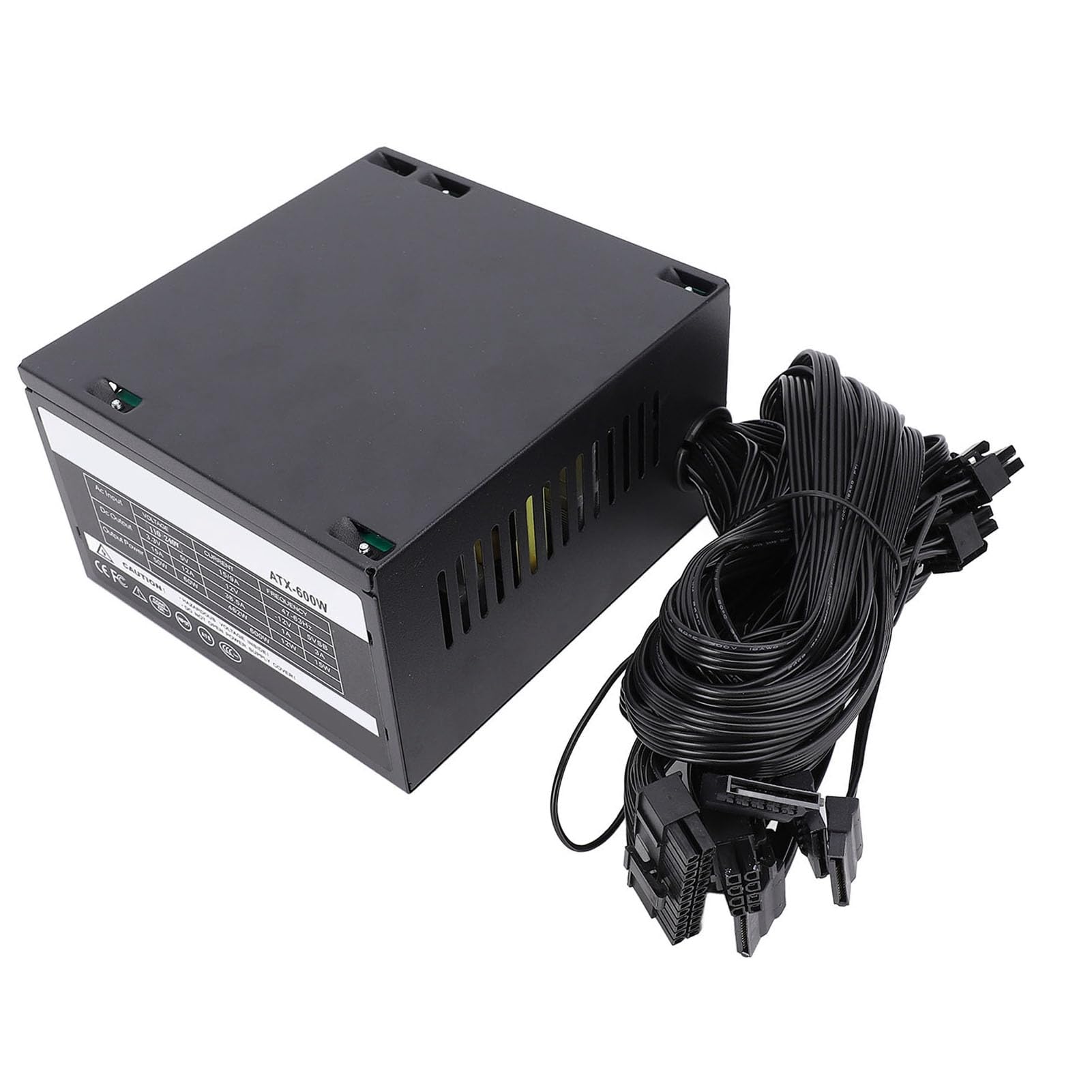 Generic Zasilacz Jednokierunkowy 12 V ATX ​​Inteligentna Kontrola Temperatury dla Entuzjastów Gier Czarny
