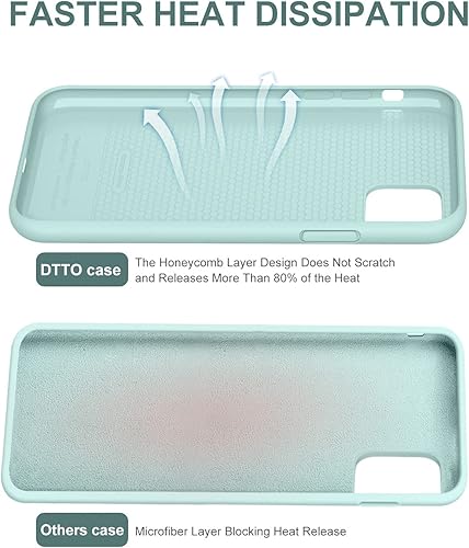 Miniatura 6 de DTTO - Carcasa para iPhone 11, serie Romance completamente de silicona cámara mejorada y protección de pantalla con amortiguación de diseño de