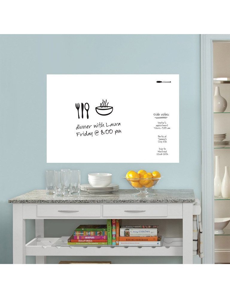 Dry Erase Whiteboard Sticker Wall Decal, Selfadhesive White Board Peel