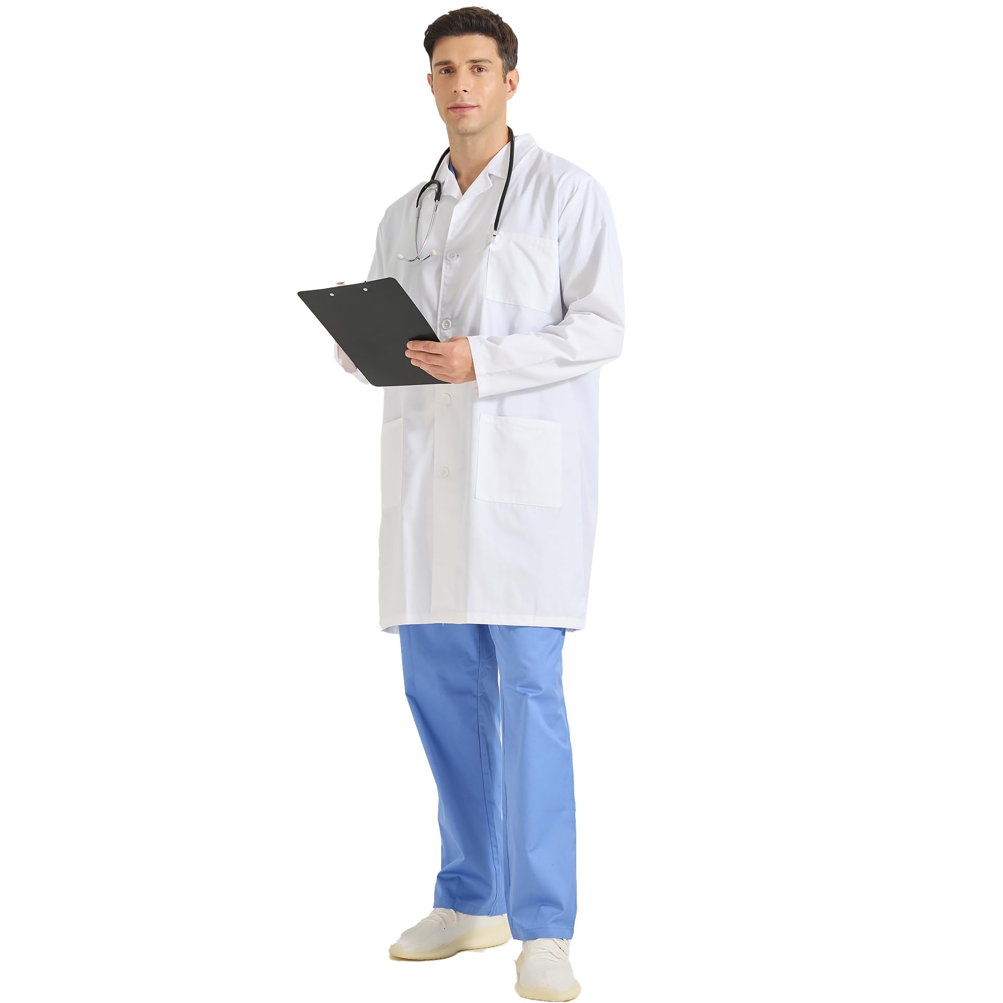 MISEMIYA Fartuch laboratoryjny fartuch lekarski unisex CZ-8167 Uniseks Fartuch laboratoryjny fartuch lekarski unisex Cz-8167 (1 w zestawie)