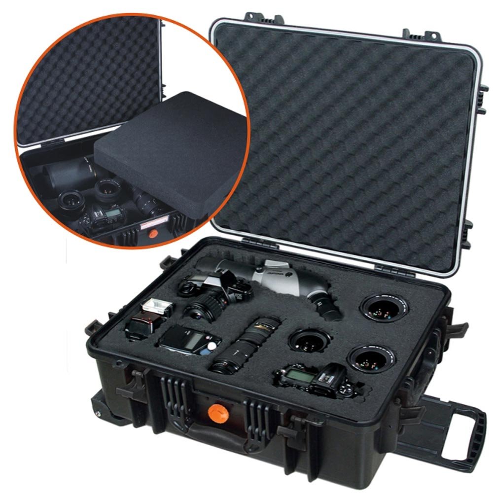 Vanguard Supreme 53F Wasserdichter Fotokoffer mit Schaumstoff schwarz