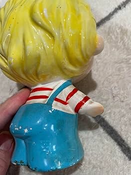 Amazon.co.jp: 水森亜土 アドちゃん 貯金箱 アンティーク 陶器