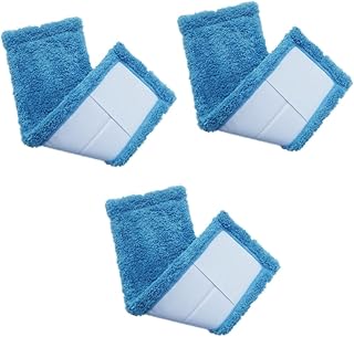 Veemoon Cabeça Esfregão De Microfibra Esfregão Seco Molhado Esfregão 3 Peças Substituição De Cabeça De Esfregão Profissional Esfregão De Microfibra Substituição De Almofada De Esfregão De