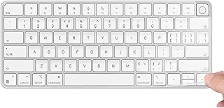 EooCoo Ultra Thin Keyboard Cover Compatible with 2021 iMac 24 inch Magic Keyboard with Touch ID A2449, iMac Magic M1 Chip Keyboard Accessories, TPU Clear