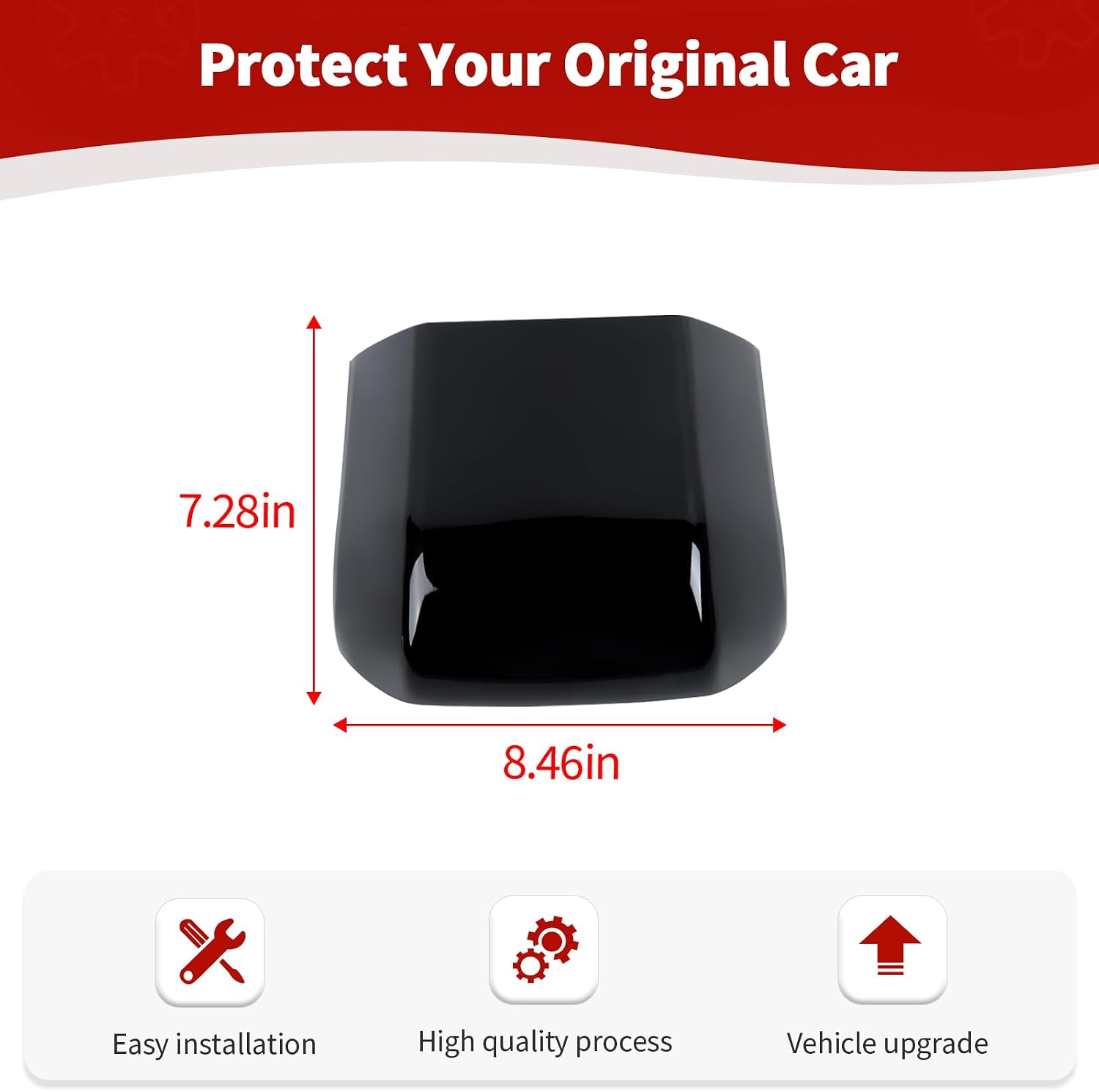 for Camaro Center Console Rear Panel Trim Cover Fit for Chevy Camaro 2010-2015 Black Interior Accessories 1pc