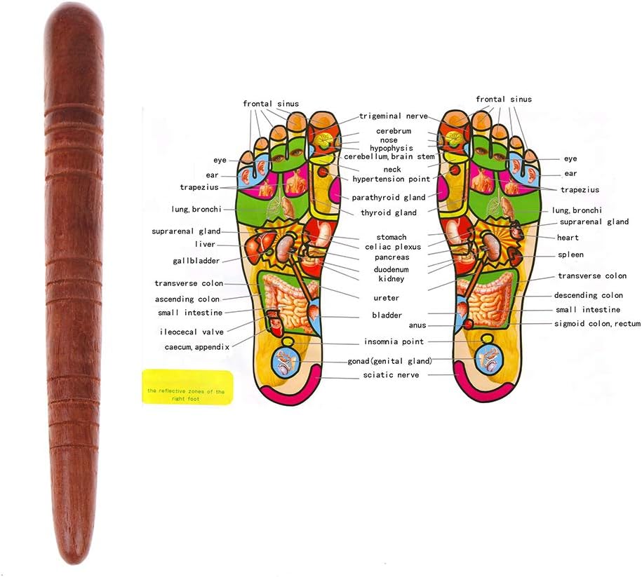 ADFEN Wooden Foot Spa Physiotherapy Thai Massage Health Relaxation Wood Stick Tools