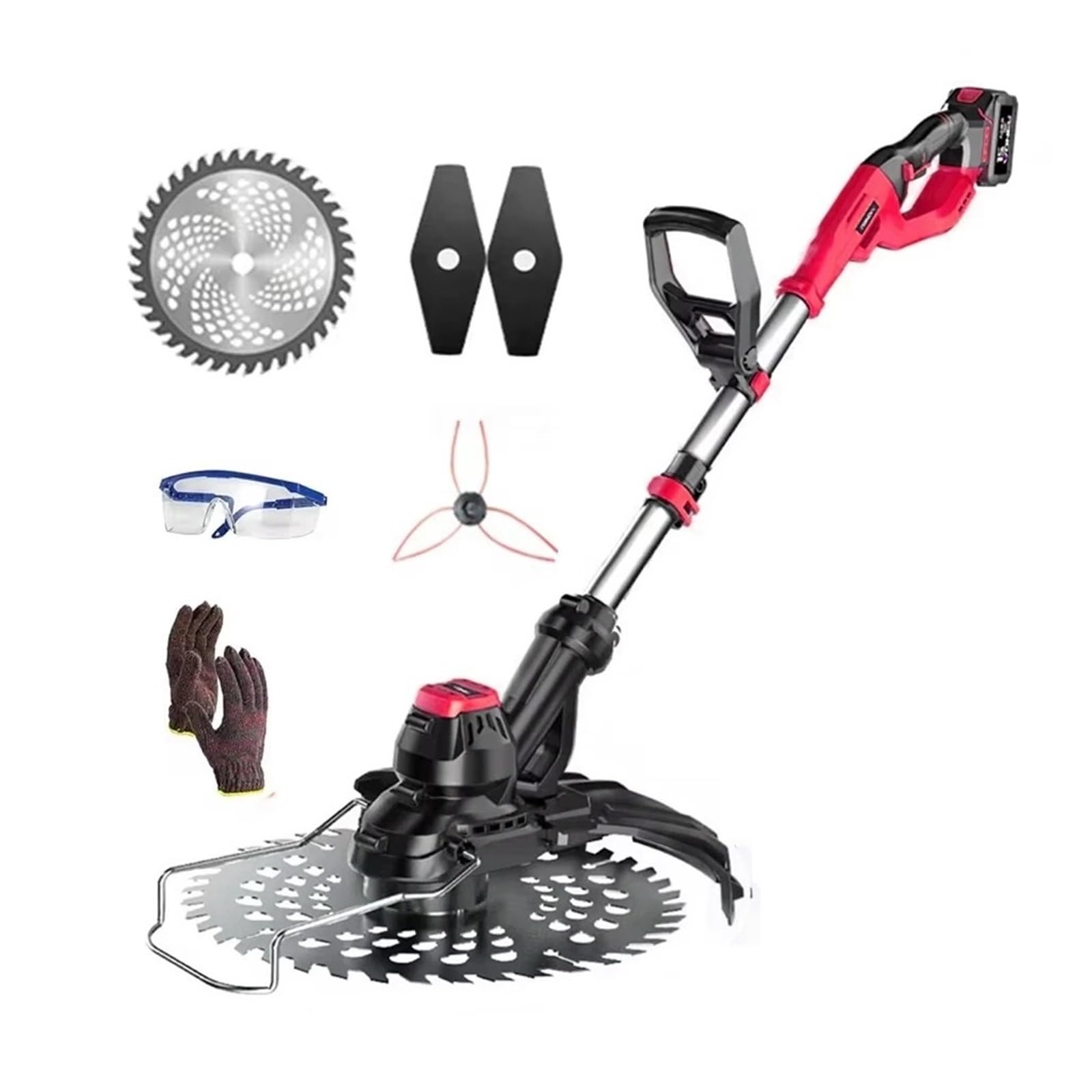 Cortadora De Césped Eléctrica Inalámbrica A Batería, Cortadora De Césped con Motor Sin Escobillas, Cortadora De Setos For Batería De 18 V(NO Battery Set)
