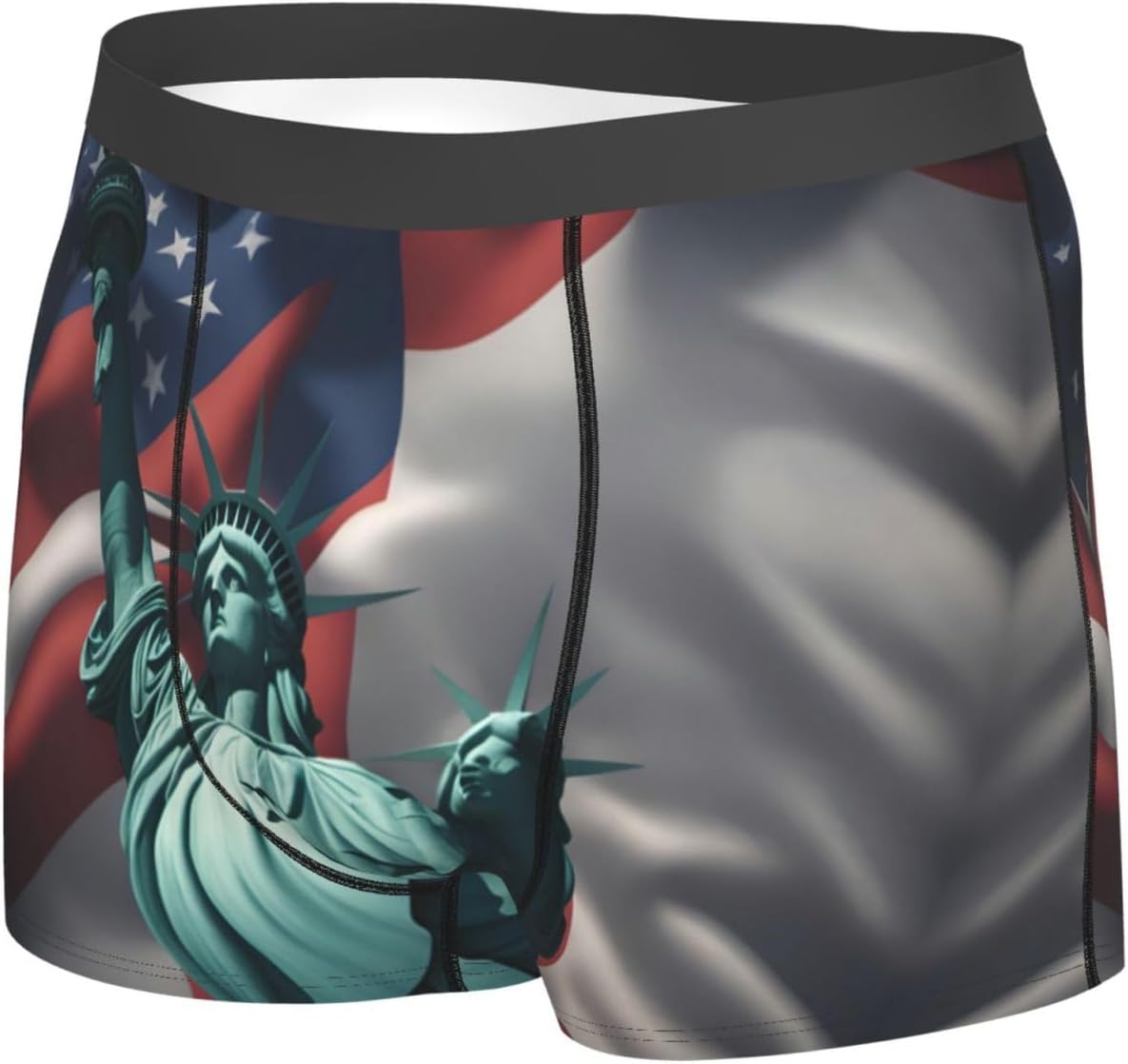 Statue of Liberty Flag print Men's boxers, men's stretch leggings shorts Soft breathable boxer underwear